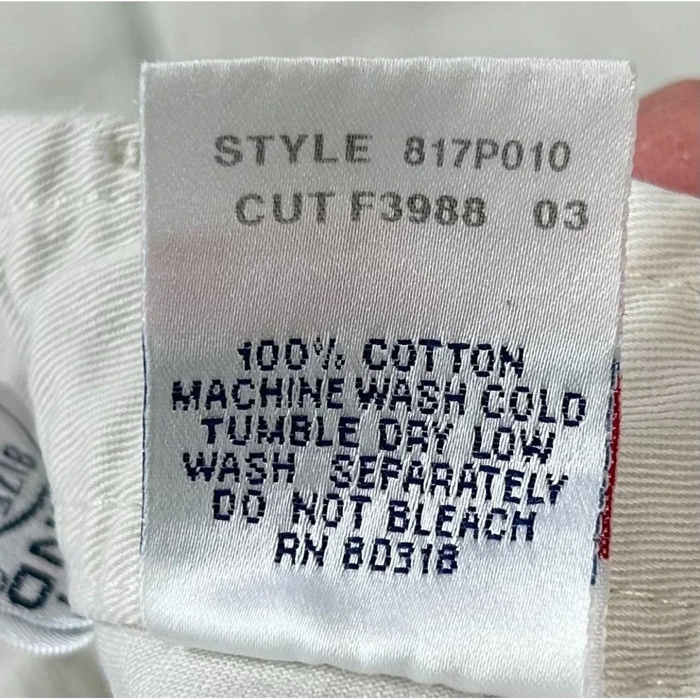 Lucky Brand Dungarees Rancher Flare Jeans Womens 10/30 Off White Mid Rise